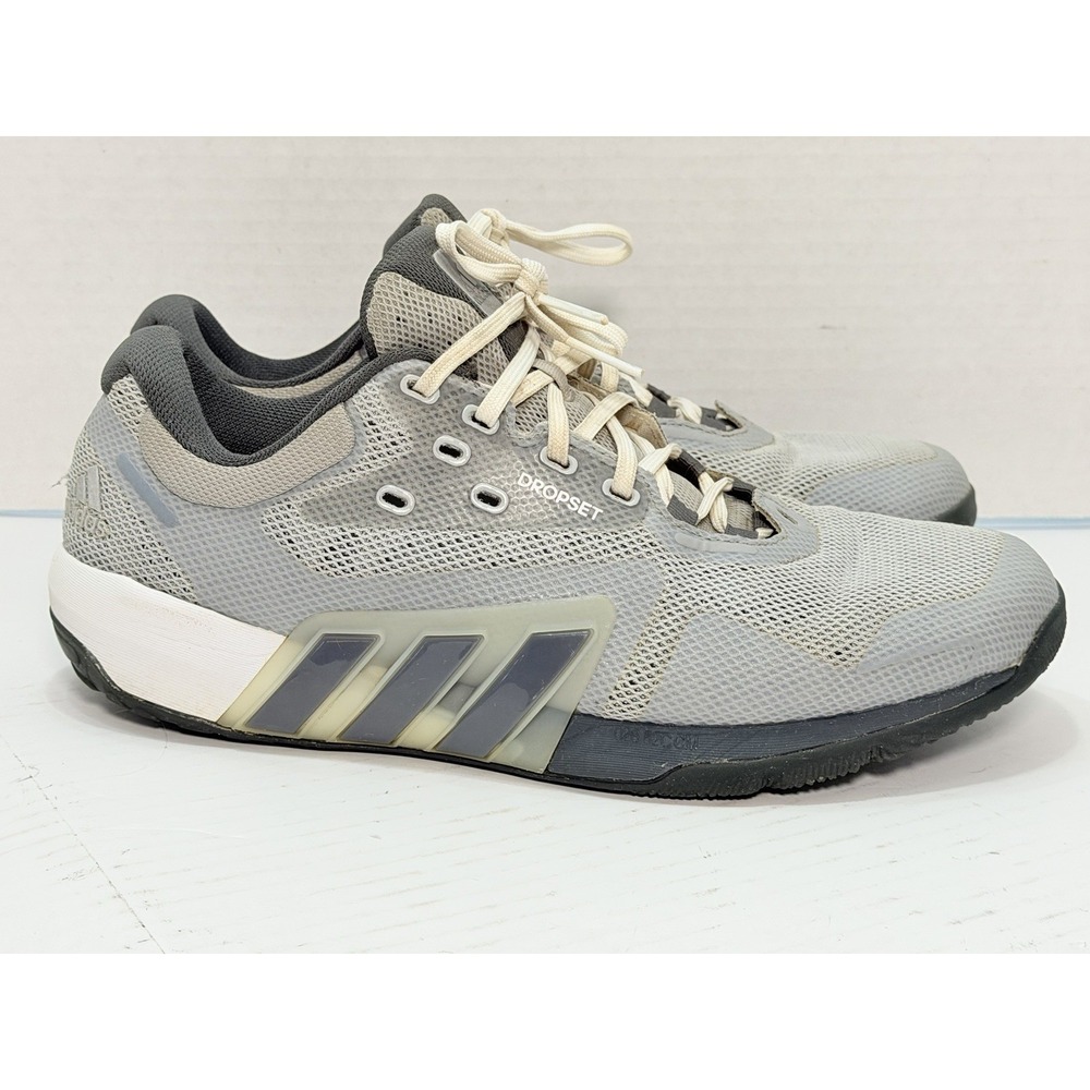 Adidas Dropset Trainer Men's 11 Gray Gym Training Shoes Weightlifting GX7955